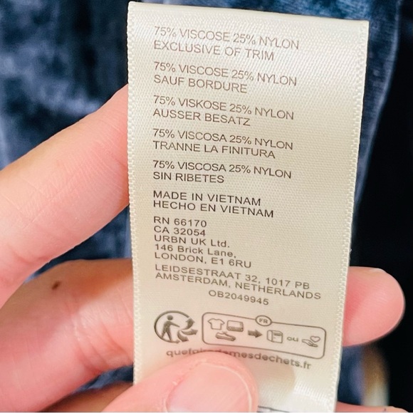 FREE PEOPLE Night Skies Velvet Blouse Women XL Oversized Boho Luxury - Picture 7 of 10